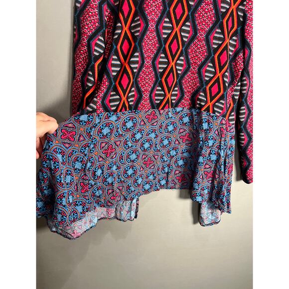 Figueroa & Flower Women's Large Boho Peasant Flowy Cardiagn Hippie Cocktail - Picture 7 of 14
